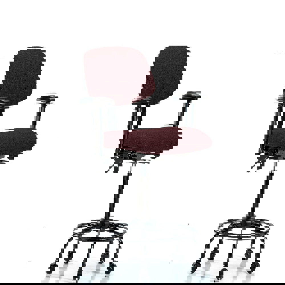 Task Chair: Olefin, Burgundy